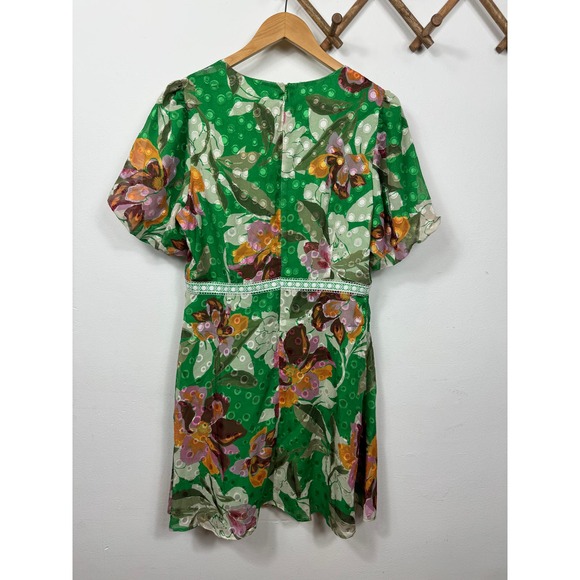 Adelyn Rae Vanessa Floral Jacquard Minidress Size L - Picture 4 of 10